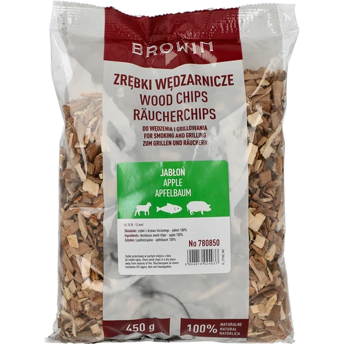 Lesni sekanci za prekajevanje/žar, jabolčni les, 450 g, frakcija 10