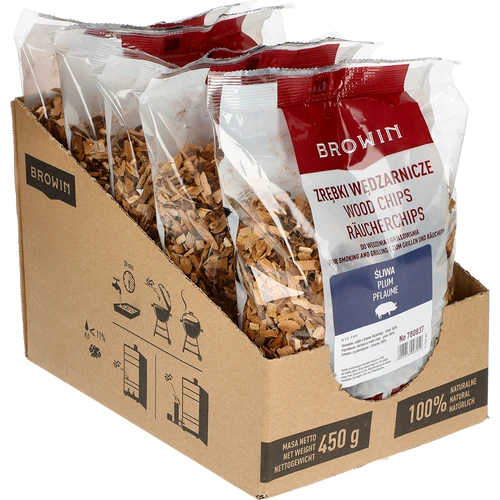 Lesni sekanci za prekajevanje/žar, sliva, 450 g, kl. 8 - 2