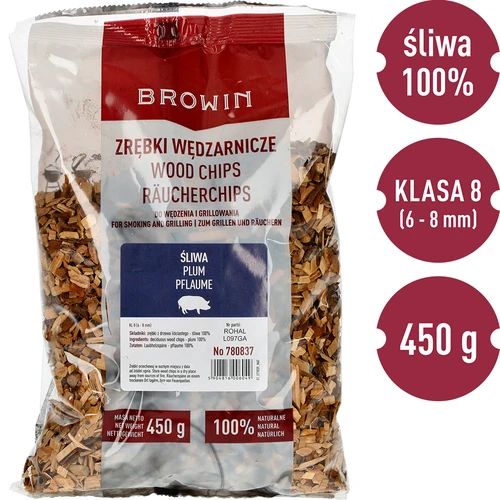 Lesni sekanci za prekajevanje/žar, sliva, 450 g, kl. 8 - 3