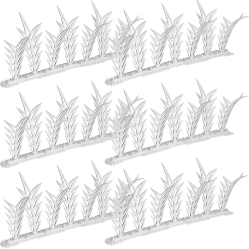 Letvice s konicami za odganjanje ptic, okrasne, bele - iz plastike, 6 kosov - 2