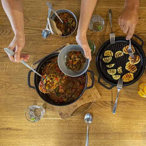 Litoželezni lonec s ponvijo, 3,5 l - 15