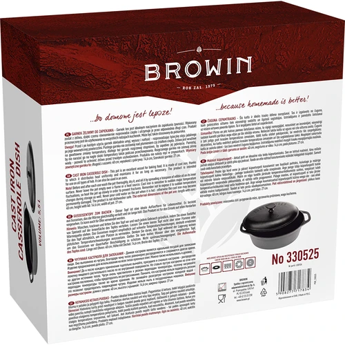 Litoželezni lonec za peko v pečici, 5,5 L - 7