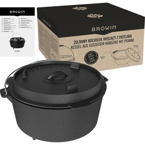 Litoželezni viseči kotliček s ponevjo - 9