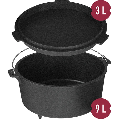 Litoželezni viseči kotliček s ponevjo - 8