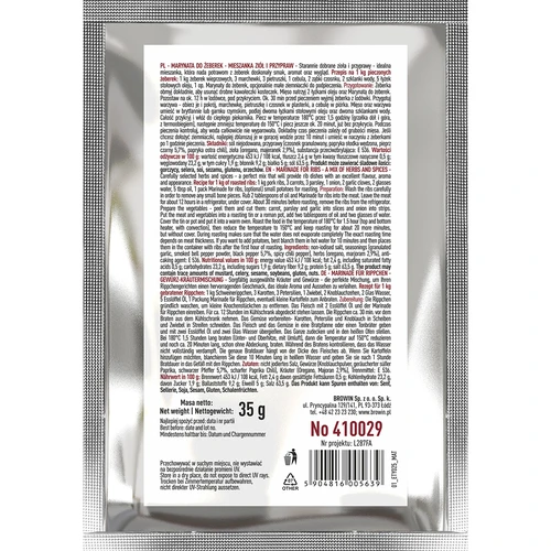 Marinada za rebrca - mešanica zelišč in začimb, 35 g - 2