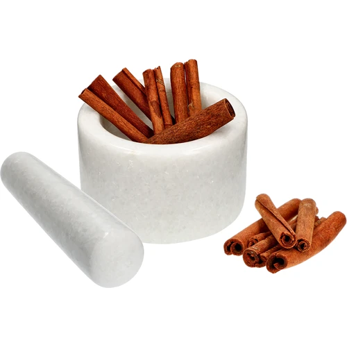 Marmorni kuhinjski možnar, bel, Ø 10 cm - 8