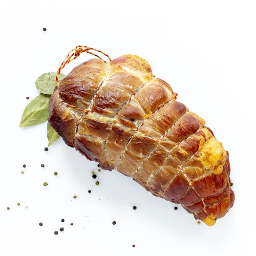 Mesarske niti belo-rdeče, bombažne (240°C) 55 m - 5