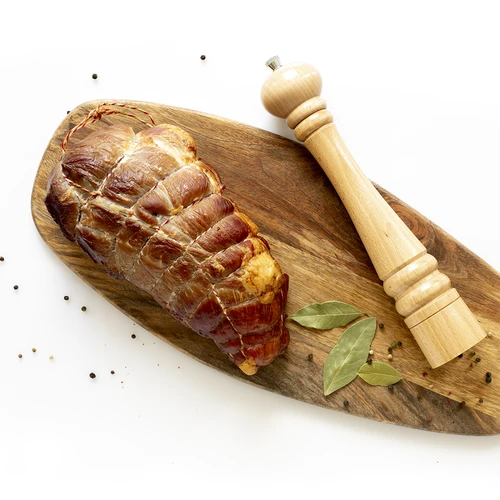 Mesarske niti belo-rdeče, bombažne (240°C) 55 m - 4