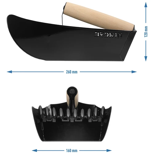Nabiralnik za drobne plodove, kovinski, črn - 10