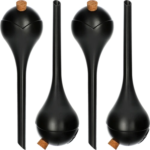 Namakalne krogle za rastline, mat črne, s plutovinastim zamaškom, 400 ml, 4 kos.