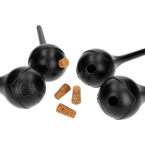 Namakalne krogle za rastline, mat črne, s plutovinastim zamaškom, 400 ml, 4 kos. - 3