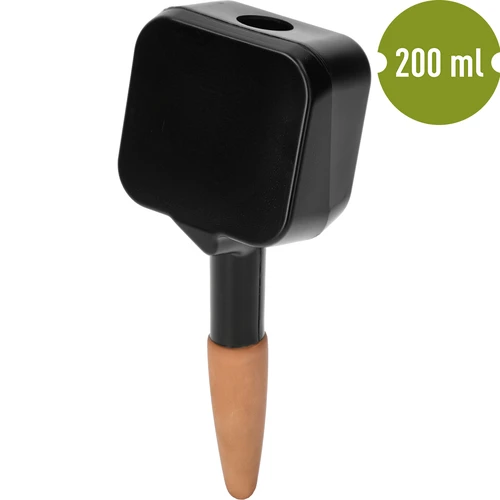 Namakalnik za rastline – črna tablica s keramično nogico, 200 ml - 2