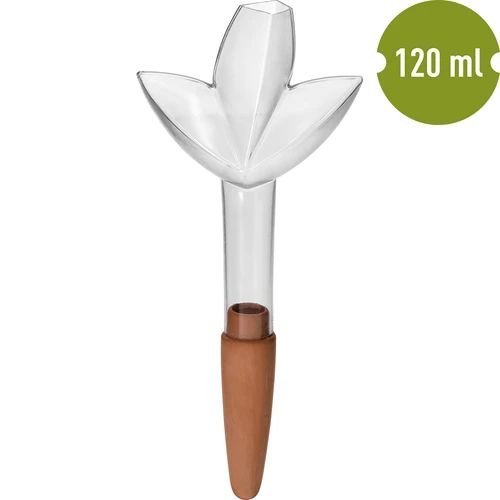 Namakalnik za rastline – prozoren listič s keramično konico, 120 ml - 2