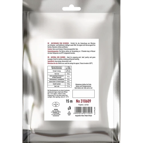 Naravna svinjska čreva 28/30, 15m - 2
