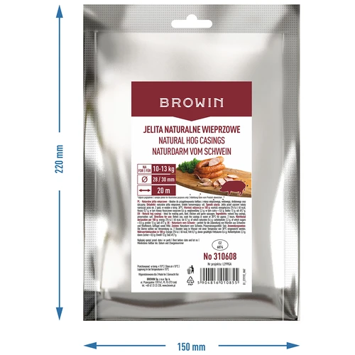 Naravna svinjska čreva kal. 28/30 mm, 20 m - 4