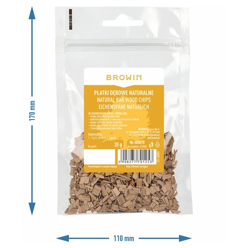 Naravni hrastovi čipsi (nepraženi), 20 g - 7