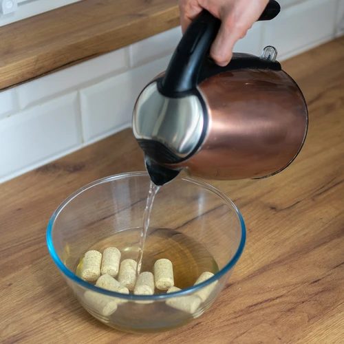 naravni zamašek, valjast d.22x38 50 kos.-aglomerat - 4