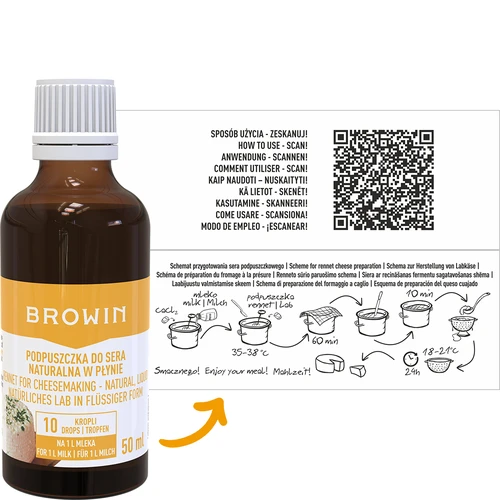 Naravno tekoče sirišče za sir 50 ml - 2