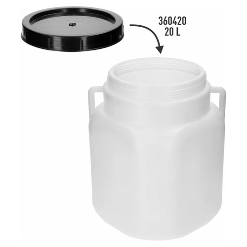 Navojni pokrov za kvadratni sod 20 L, fi 19 cm - 3