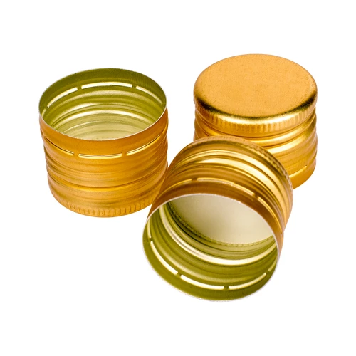 Navojni zamašek za steklenice fi31,5/24 - zlat - 6 kos.