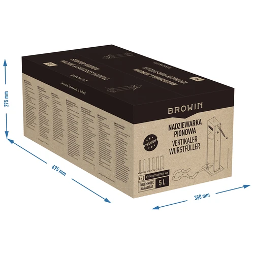 Navpična polnilka za klobase Premium 5 L - 13