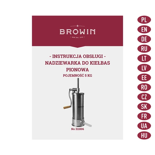 Navpični polnilnik za klobase 5 kg - 9