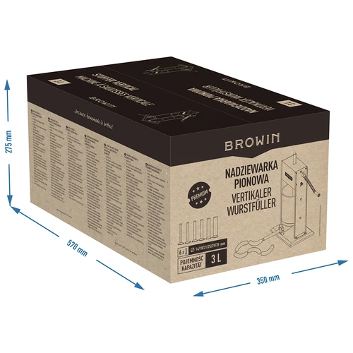 Navpični polnilnik za klobase Premium 3 L - 13