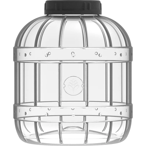 Nelomljiv, večnamenski kozarec s črnim pokrovčkom, 8L - 2