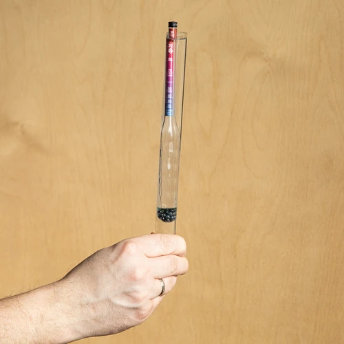 Nerazbiten alkoholometer z merilnim valjem, merilno območje 20–98 % - 5