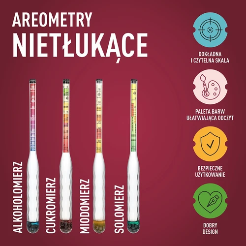 Nerazbiten merilnik za medena vina z epruveto, obseg merjenja 10–50 °Blg - 7
