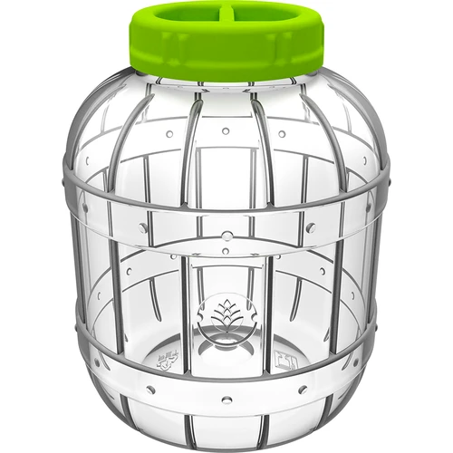 Nerazbiten, večnamenski kozarec za kisanje + klešče, 5L - 2