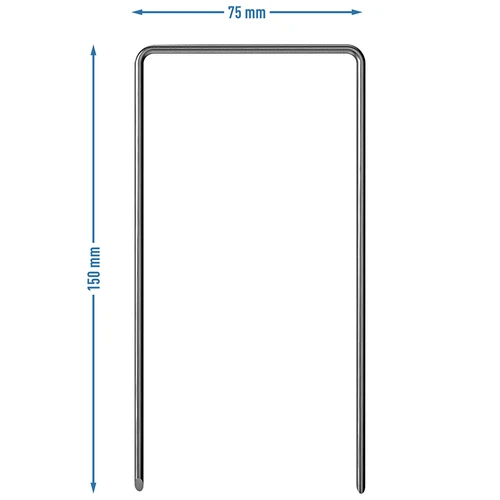 Nerjaveči U-klini za vrtno kopreno - 100 kos. - 7