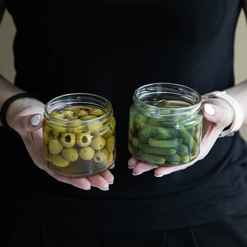 Nizek kozarec 330 ml - s črnim pokrovčkom fi 82/6, 6 kosov. - 10