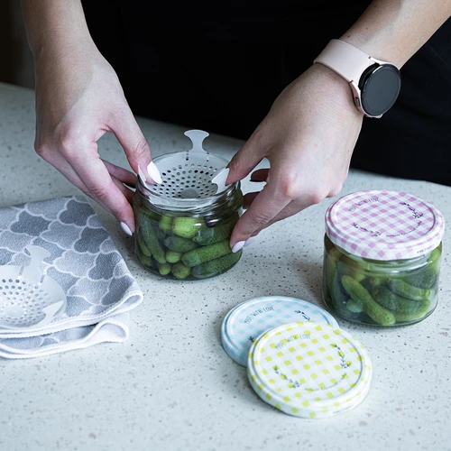 Nizek kozarec 330ml - z barvnim pokrovčkom fi 82/6, 6 kosov. - 8