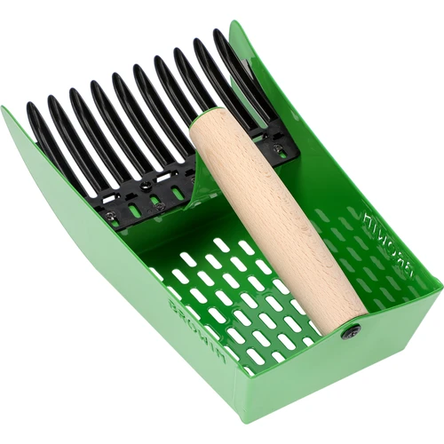 Obiralnik za drobne sadeže, kovinski, zelen - 3