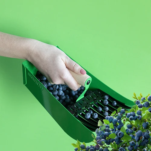 Obiralnik za drobne sadeže, kovinski, zelen - 7
