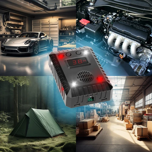 Odganjalec kun in glodalcev za avtomobile in prostore (ultrazvok + LED) - 14