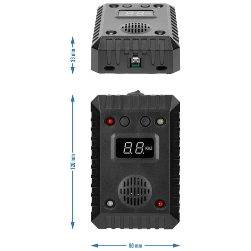 Odganjalec kun in glodalcev za avtomobile in prostore (ultrazvok + LED) - 13