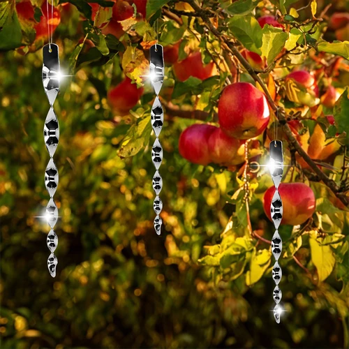 Odganjalec ptic – odsevne spirale v srebrni barvi, 6 kosov - 7