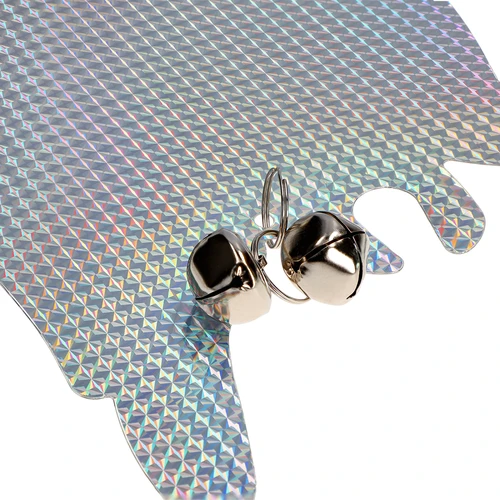 Odsevna obešanka za odganjanje ptic - sova z zvončki - 2