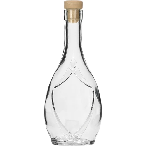 Okrasna steklenica ICONA 250 ml, z zamaškom v obliki gobice, 1 kos.