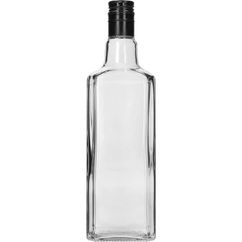 Okrasna steklenica TYNKTURA 0,5 L z dolgim črnim navojnim zamaškom Ø 28 mm, 1 kos