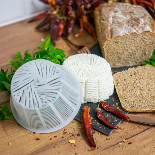 Okrogel sirarski kalup Ø 13 x 7 cm za 500 g - 6