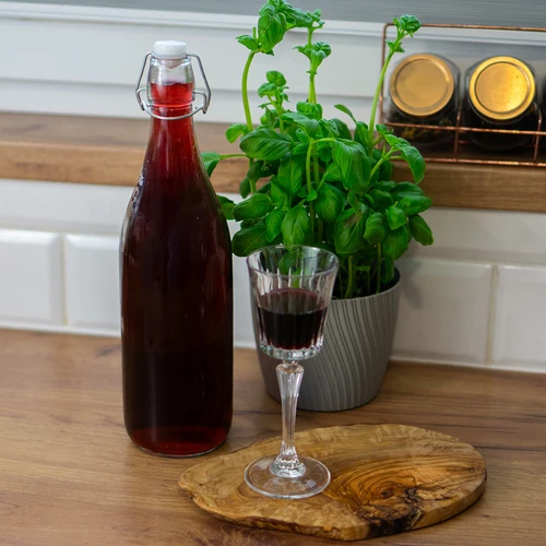 Okrogla steklenica 1 l s hermetičnim zapiranjem - 3