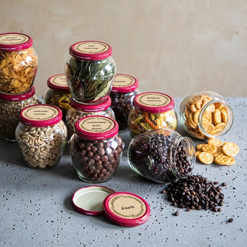 Okrogle etikete fi 66,5mm za pokrovčke/kozarce - 20 kosov - 5