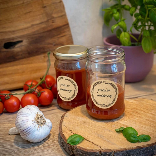 Okrogle etikete fi 66,5mm za pokrovčke/kozarce - 20 kosov - 6