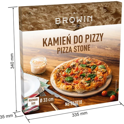 Okrogli kamen za pico, izdelan iz kordierita, premer 33 cm - 8
