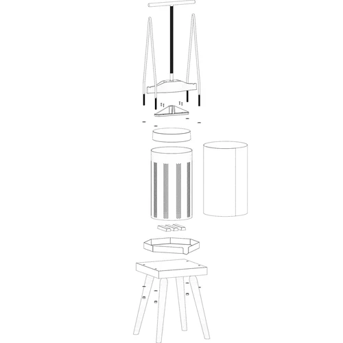 Okvirna preša za sadje – s kovinsko košaro, za 10 L - 4