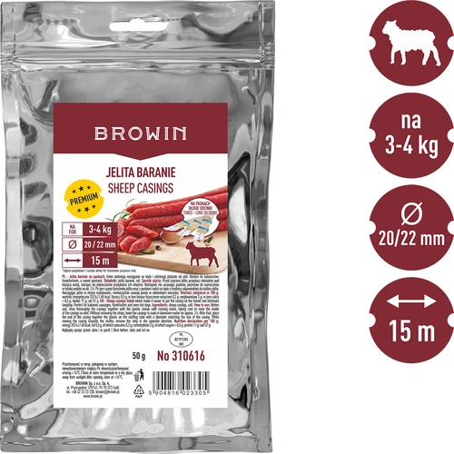 Ovčja čreva na trakovih 20/22, 15 m - 2