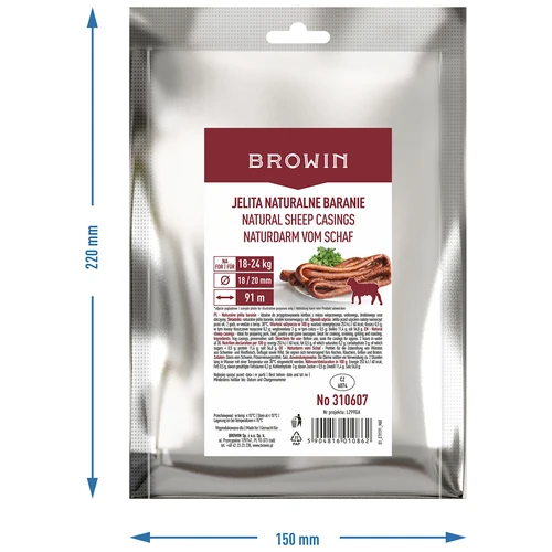 Ovčja naravna čreva, kal. 18/20 mm, 91 m - 4